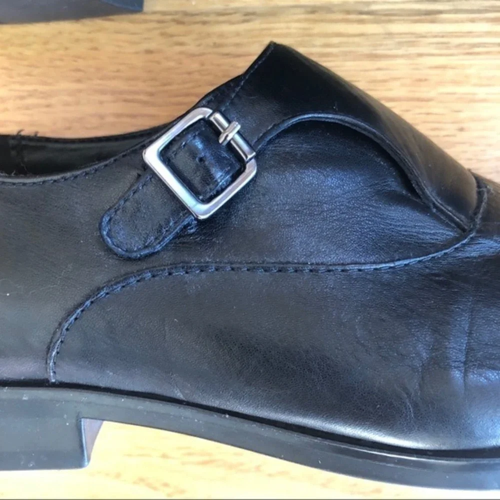 ALDO Monkstrap Black Leather Dress Shoes